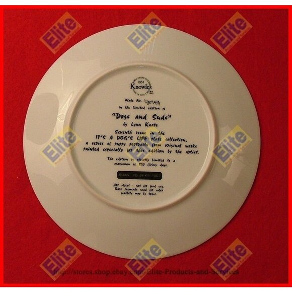 Its a Dogs Life "Dogs and Suds" Collectors Plate by Knowles - Picture 2 of 3